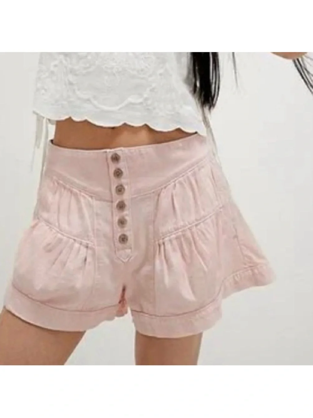 Free People Fleur Denim Shorts